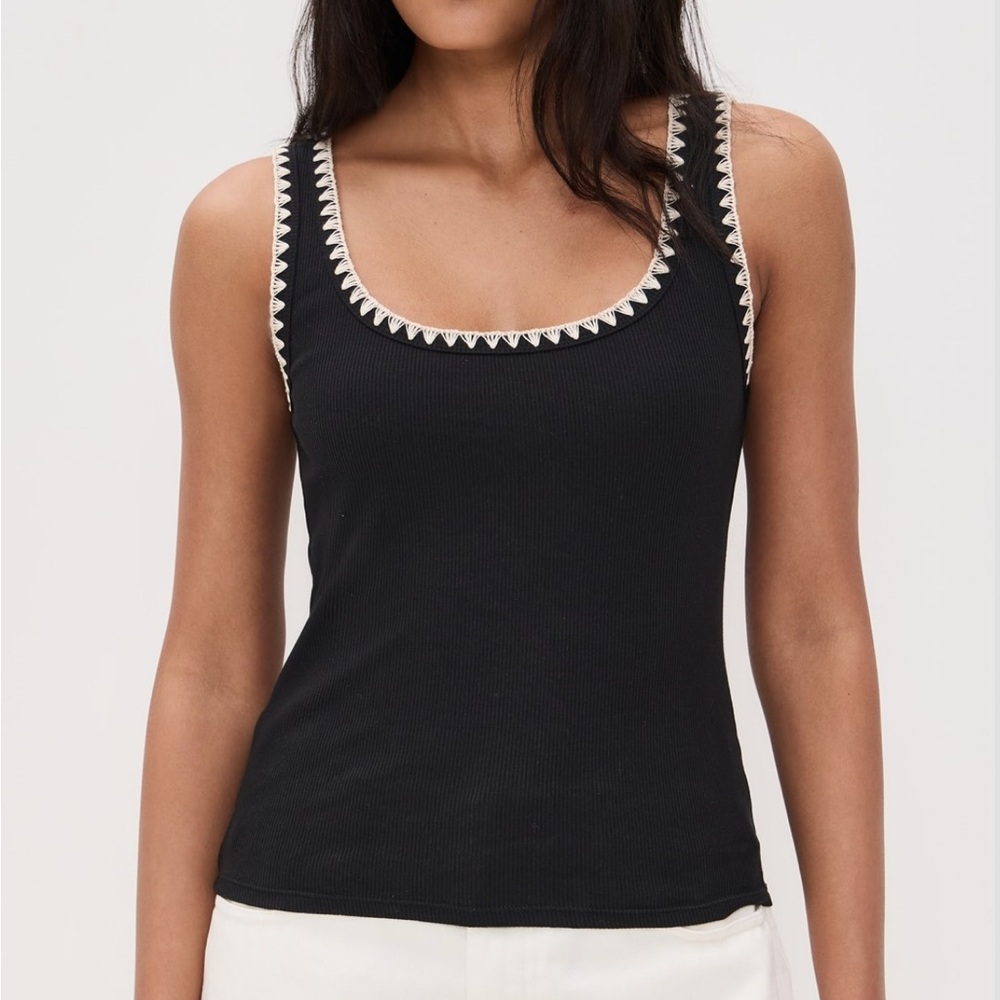 Z Supply Black Embellished Women's Top
